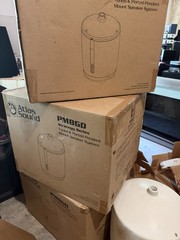THREE NEW IN BOX Atlas Sound PM8GD Tuned & Ported Pendant Mount Speaker WHITE
