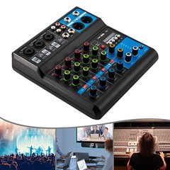 Audio Mixer Sound Mixing Console Power Mixing USB for Recording/DJ/Karaoke