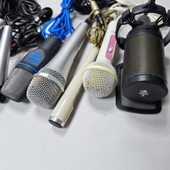 Lot of 15 Wired Microphones – Various Models & Colors, Used