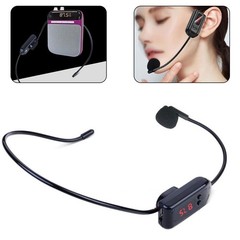 FM Wireless Microphone Headset Megaphone Radio Mic For Loudspeaker For Teaching