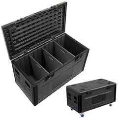 1-4X Waterproof Road Trunk Case Flight Case 1102 lb ATA Road Case 44″x22″x25″