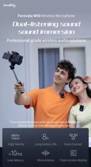 SmallRig Forevala W60 Dual-Channel Wireless Microphone System 48kHz 16bit＜10ms
