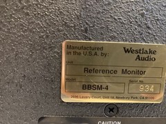 Westlake Audio BBSM-4 Studio Monitors