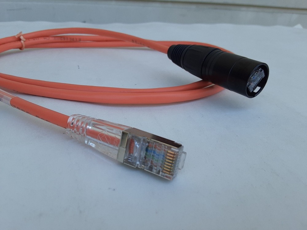 5 FT PRO CAT5e Tactical Shielded w/Neutrik Ethercon RJ45 Booted Digital Cable
