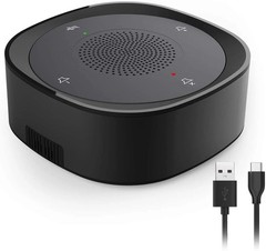 USB Conference Speaker Microphone Wired Touch Key Omni Mic Directional