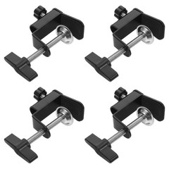 4Pcs Universal Desktop Work Clamps Metal and Plastic Reusable Table Holders