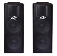 Peavey PV 215 1400 Watts Power Peak Two-Way Double 15″ Speakers 572170 – PAIR