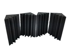 24 pcs Acoustic Foam Black Bass Trap Soundproof Corner Wall Studio Home 10x5x5
