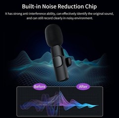 Lavalier Microphone Wireless Audio Video Recording Mini Mic For Android/iPhone