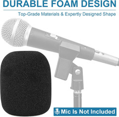 Windscreen for SM58, 6Pack Microphone Pop Filter Foam Cover for Shure SM58 SM48,
