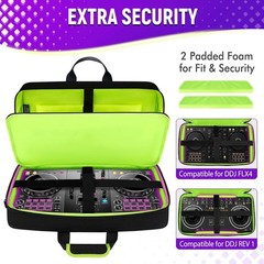 Padded DJ Controller Case for DDJ-FLX4 DJ 400 REV1 – 5 Pockets