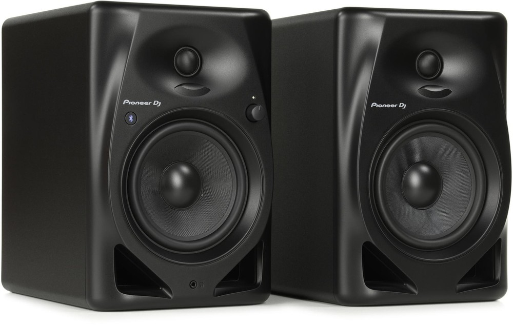 Pioneer DJ DM-50D-BT 5-inch Desktop Active Monitor Speaker Pair with Bluetooth –
