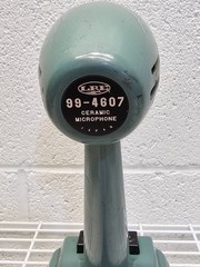 Vintage LRE 99-4607 Art Deco Lafayette Desk Microphone Green MCM UNTESTED