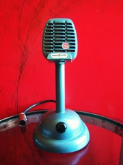 Vintage 1950’s G.E CR88B / Shure 510 Controlled Reluctance microphone w stand #3