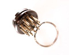 1x Wire Pro 86CP16 Amphenol 16 Pin Octal Style Plug Black Phenolic Heathkit