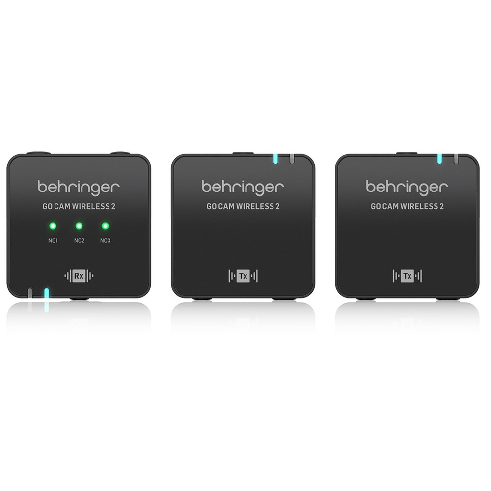 Behringer GO CAM Wireless 2 Digital Dual Clip-On Microphone System for Content C