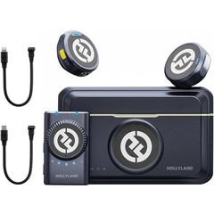 Hollyland LARK M2 DUO 2-Person Wireless Camera-Mount Microphone System (2.4 GHz)