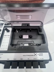 Fostex X-12 Multitracker Cassette Tape Recorder Box Manual & AC Adaptor Open Box