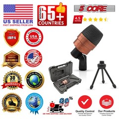 5Core Tom Snare Mic Cardioid Dynamic Microphone Drum Kit Percussion Instrument