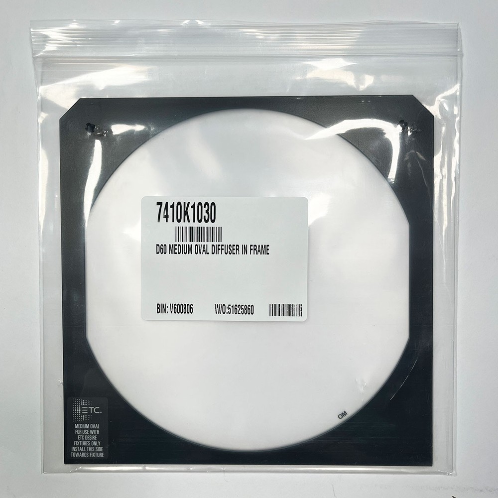 ETC SELOM-9 D60 9″ Medium Oval Rotating Lens in Black Frame 7410K1030
