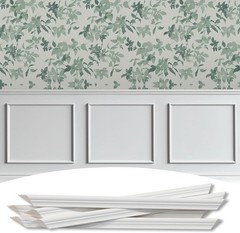 3-Frame Molding Kit – Durable 24″ x 24″ Pre-Cut Wall Decor Panels