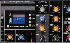 12 Channel Audio Mixer Bluetooth USB DJ Sound Mixing Console Amplifier Studio