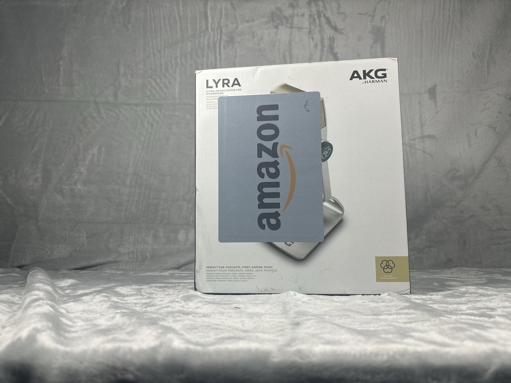 AKG Lyra Microphone 192 kHz for Podcast Studio Music Video – C44USB