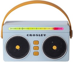 Crosley CR3050A-SB Mini Boombox Retro Portable Bluetooth Speaker, Sky Blue