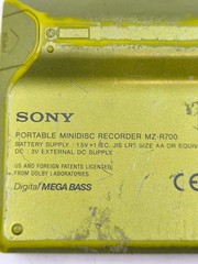 Sony MZ-R700 Walkman MiniDisc Recorder Not Working For Parts Yellow