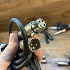 Lot Of 6 XLR Female to XLR Male Mic Audio Cables various lengths No Cuts