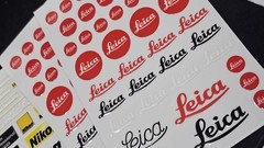 DIY Logo Decal badge For Leica Camera Camcorder Photography Hood