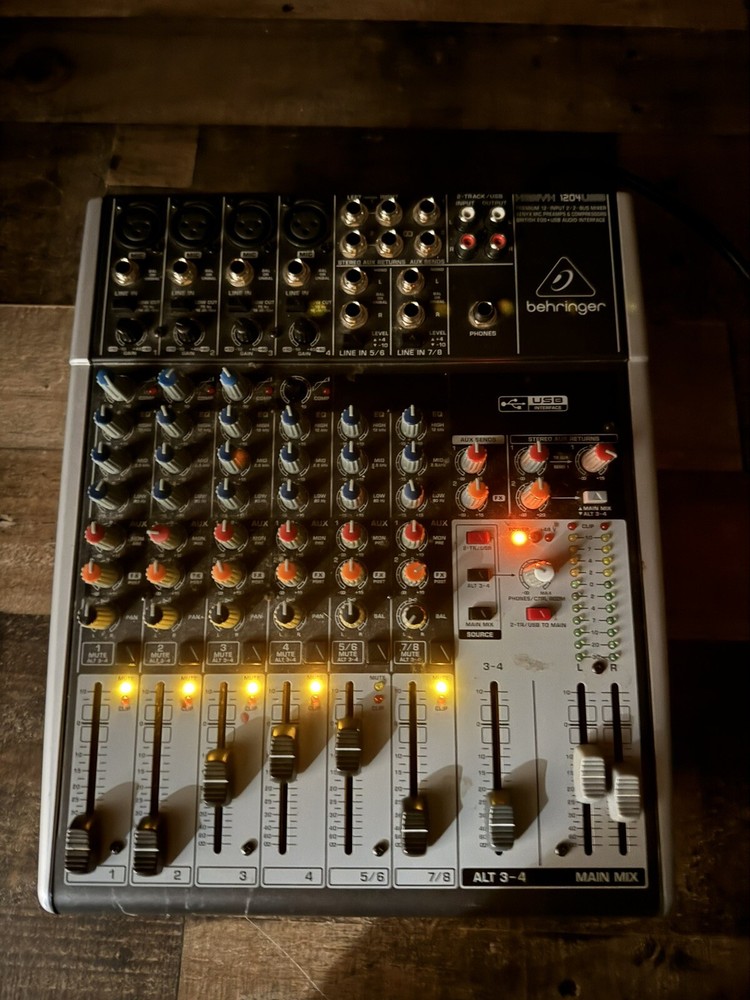 Behringer Xenyx 1204USB Mixer with USB Tested