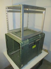 Rackmount 11U x24 Slide Out Rack Case ECS Legacy Composite Shockmount Shock Grn1