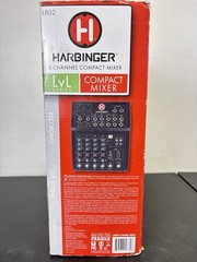 HARBINGER L802 LvL Series 8-Channel Compact Mixer with Manual Adaptor and Box