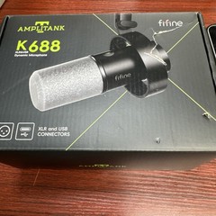 Fifine K688 AMPLITANK Dynamic Microphone XLR & USB for Studio Recording