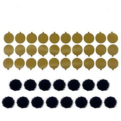 Windshield undercover Reusable fur discs with stickies for Lavalier Grey