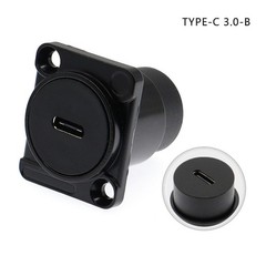 Panel Mount D-Type USB 3.0/2.0 Female-Female Metal Connector Module Jack Socket