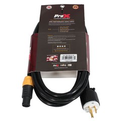 Pro X 10 Ft. 12AWG 120VAC NEMA 5-15P to Male Edison Cable