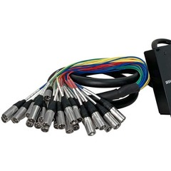 Seismic Audio – SARMSS-32×1010-32 Channel XLR TRS Combo Splitter Snake Black