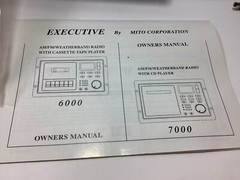 MITO EXECUTIVE 6000 AM/FM WEATHERBAND RADIO with CASSETTE TAPE PLAYER
