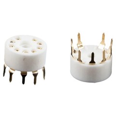 lanema 5pcs Ceramic 9 Pin B9A PCB Mount Tube Socket for 12AX7 12AT7 12AU7…