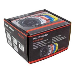 Blastking TW2000-RED 500 Watts 4×4 inch 1.5 inch VC Titanium Bullet Tweeter Red