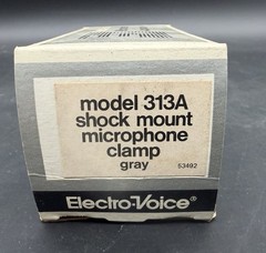 Vtg NOS Electro-Voice EV Model 313A Shock Mount Microphone Clamp Gray in Box