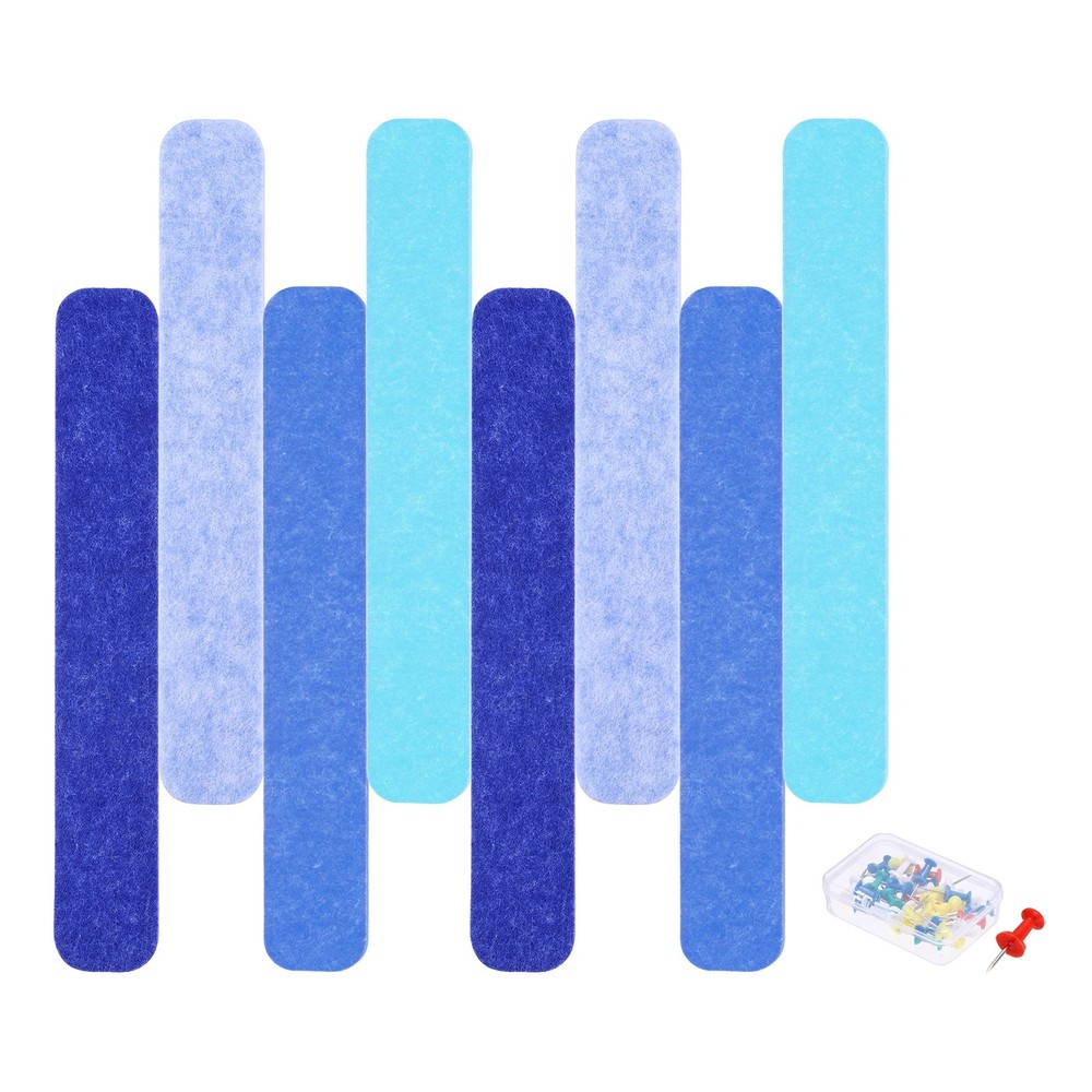 Acoustic Panels with 35 Push Pins (Dark Blue,Sky Blue,Blue,Light Blue)