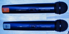 AKG WMS40 SR40 HANDHELD WIRELESS MICROPHONES (2 SETS COLOR GREY AND ORANGE)