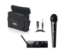 AKG WMS40 Mini Single Handheld with Carry Bag + 10′ Trs-XLR US25A