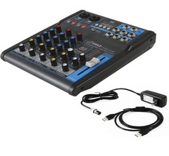 Pyle Professional Audio Mixer Sound Board Console System Interface 4 Channel…