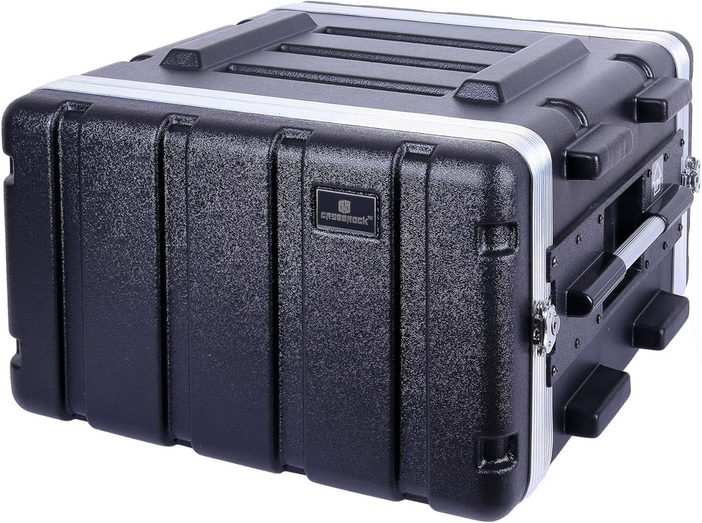 Stackable 6U Rack Case, Standard 19.25” Depth, Polyethylene Hard-Shell Construct