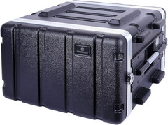Stackable 6U Rack Case, Standard 19.25” Depth, Polyethylene Hard-Shell Construct