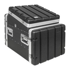 Sound Town 8U ABS Rack Case w/ Slant Mixer Top, 21″ Depth, 10U Top (STMR-A10X8U)